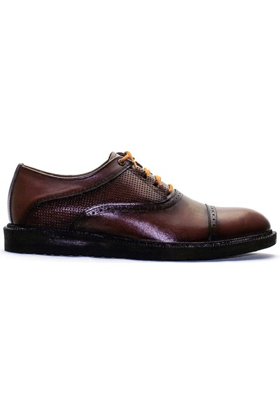 Özcoşkun Kahverengi Erkek Deri Klasik Ayakkabı