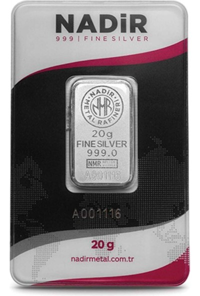 Nadir Gümüş Külçe Gümüş 20 gr