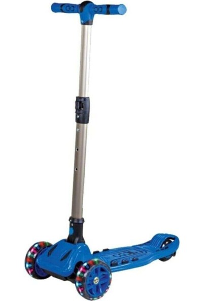 Furkan Toys Cool Wheels Scooter Işıklı Slikon Teker Maxi Mavi Renk 6 Yaş ve Üzeri Katlanabilir 50 kg