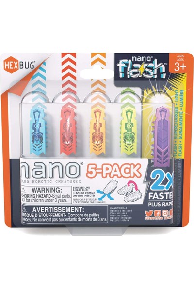 Hexbug Flash Nano Beş'li Paket 433-6983