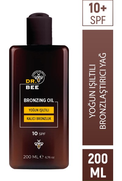 Dr.Bee Yoğun Işıltılı Bronzlaştırıcı Yağ Spf 10+