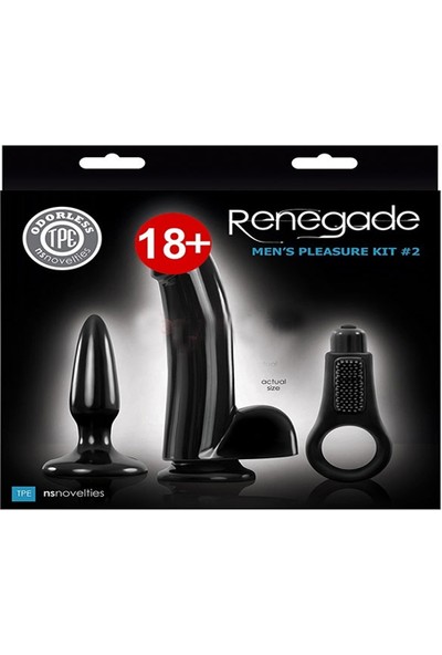 Ns Novelties Renegade Mens Pleasure Kit 2 Black Erkeklere ve Bayanlara Özel 5X5ML Lubricant Kayganlaştırıcı Jel P3000013727