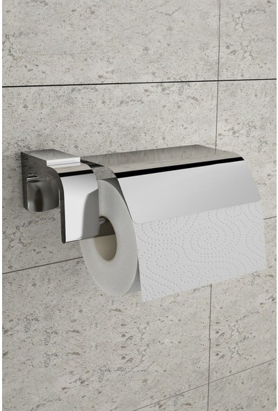 Alper Banyo F1 Model Paslanmaz Kapaklı Tuvalet Kağıtlık