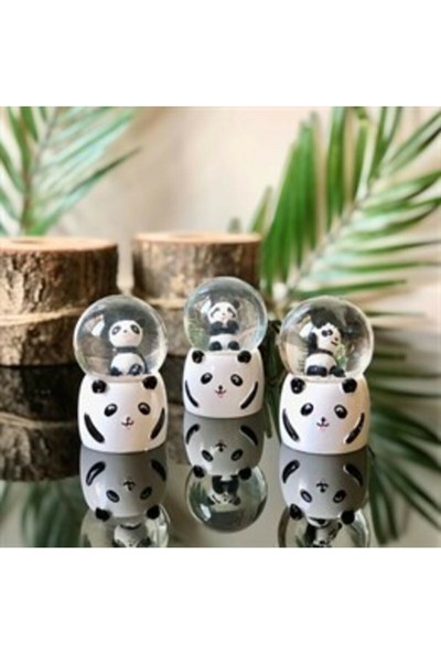 Aleyna'nın Dükkanı Mini Boy Panda Kar Küresi