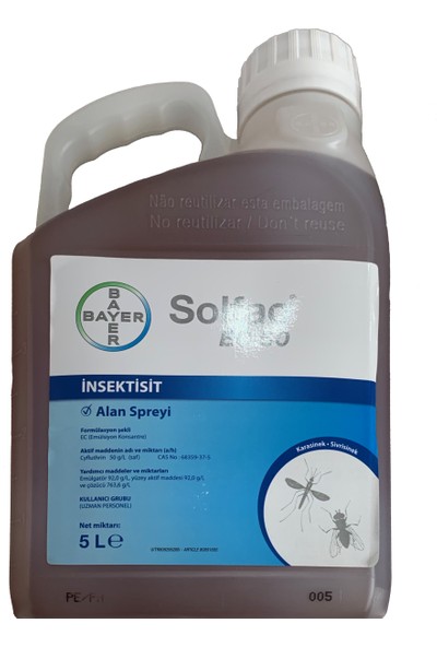 Bayer Solfac Ec 050 Sivrisinek Karasinek Alan Spreyi 5 Ly
