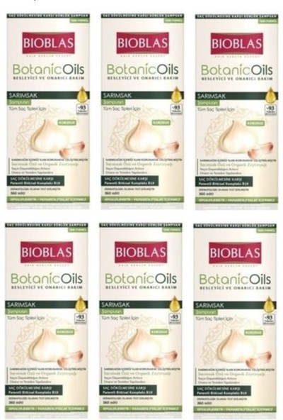 Bioblas Şampuan 360 ml Sarımsak ( 6 Adet )
