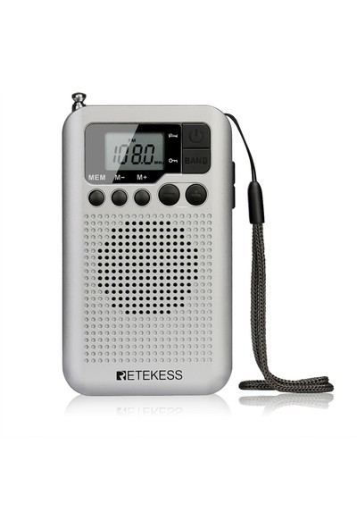Retekess TR106 Fm / Am Portatif Radyo LCD Ekranlı (Yurt Dışından)