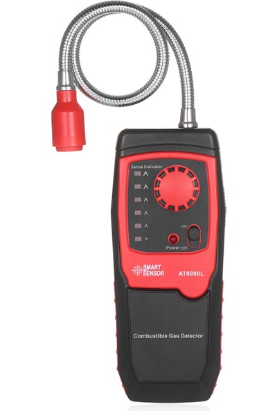 Smart Sensor Akıllı Yanıcı Gaz Dedektörü - Siyah/Kırmızı (Yurt Dışından)