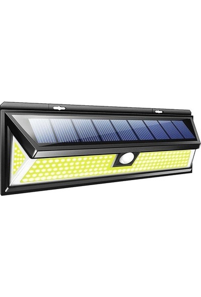 Triline Solar 180 LED Güneş Enerjili Kumandalı 3 Modlu Duvar Lambası
