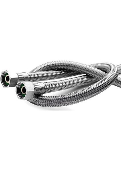 Klozet Çelik Flex Bağlantı 3/8-3/8 (50 Cm) 1 Adet