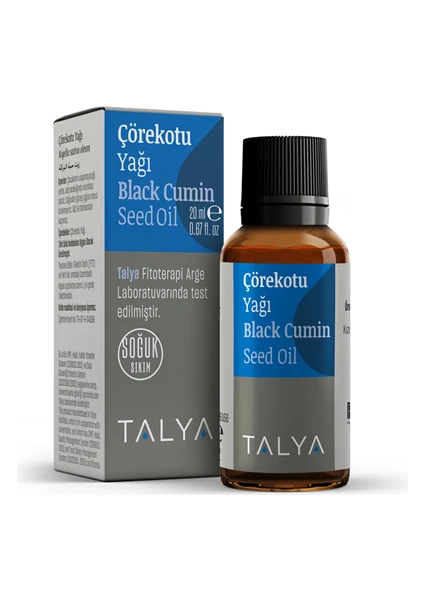 Çörekotu Yağı, Soğuk Sıkım, %100 Saf ve Doğal, 20 ml