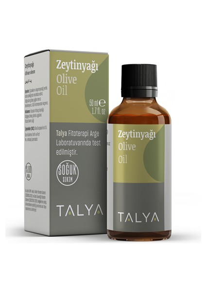 Zeytinyağı, Soğuk Sıkım, %100 Saf ve Doğal, Natural Zeytinyağı, 50 ml