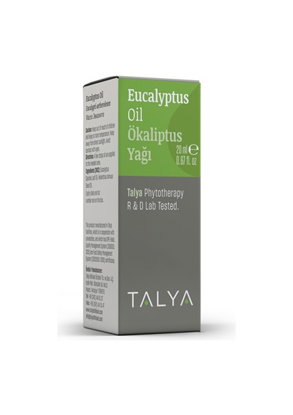 Ökaliptus Yağı (Okaliptus Yağı), 20 ml