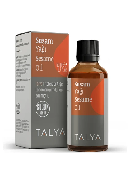 Susam Yağı, Soğuk Sıkım, %100 Saf ve Doğal, 50 ml