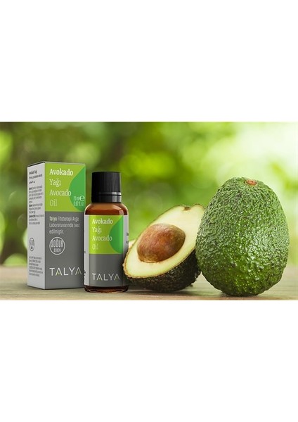 Avokado Yağı (Avocado Oil), Soğuk Sıkım, %100 Saf ve Doğal, 20 ml