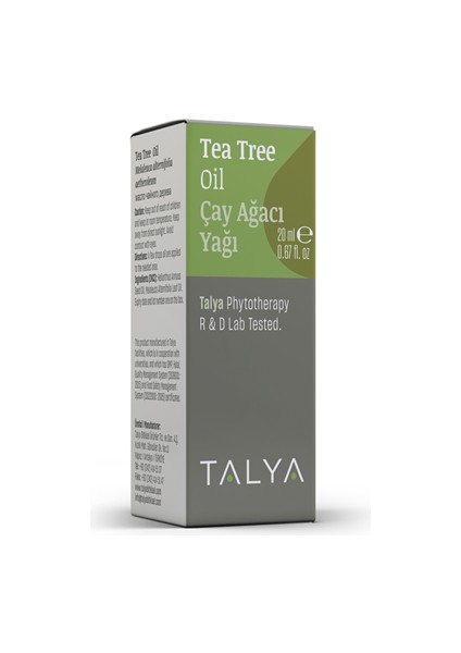 Çay Ağacı Yağı (Tea Tree Oil), 20ml