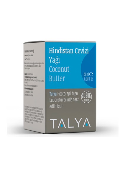 Katı Hindistan Cevizi Yağı, Soğuk Sıkım, %100 Saf ve Doğal, 150 ml