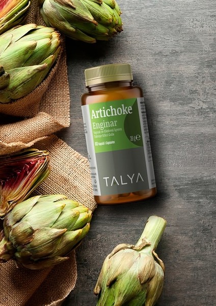 Artichoke Enginar Yaprak Ve Ekstresi İçeren Takviye Edici Gıda, 60 Kapsül