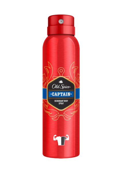 Sprey Deodorant Captain 150 ml