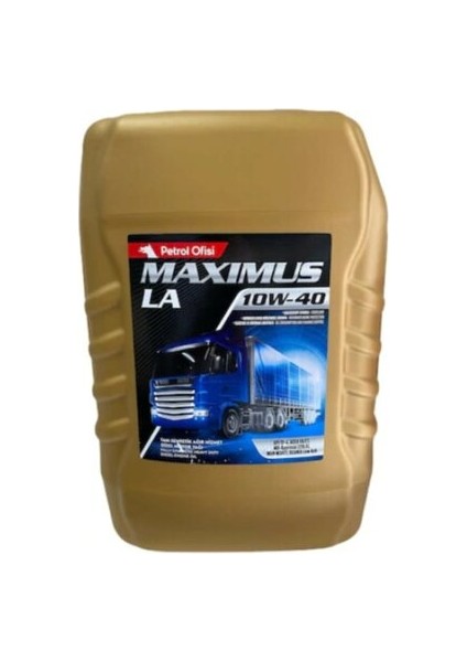 Petrol Ofisi Maxımus LA 10W-40 20 Litre (17,5 kg) Motor Yağı ( Üretim Yılı :2022 )