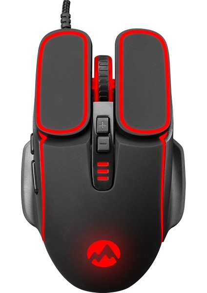 SM-G55 X-FORA Led Işıklı Gökkuşağı Aydınlatmalı 7200 Dpi Makrolu Oyuncu Mouse