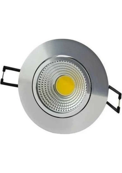 Cob Led Krom Kasa Spot 5 W Beyaz Işık