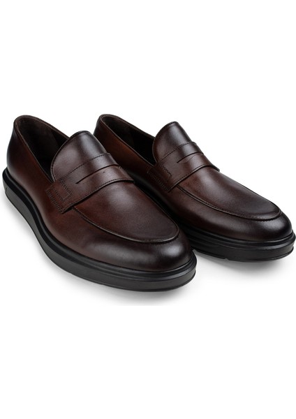 Hakiki Deri Kahverengi Loafer Erkek Ayakkabı fiyatları
