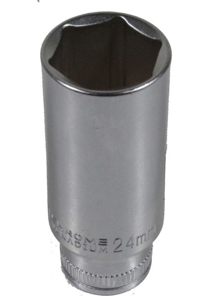 007-RC8124 1/2 6 Altı Köşeli Derin Lokma 24 mm