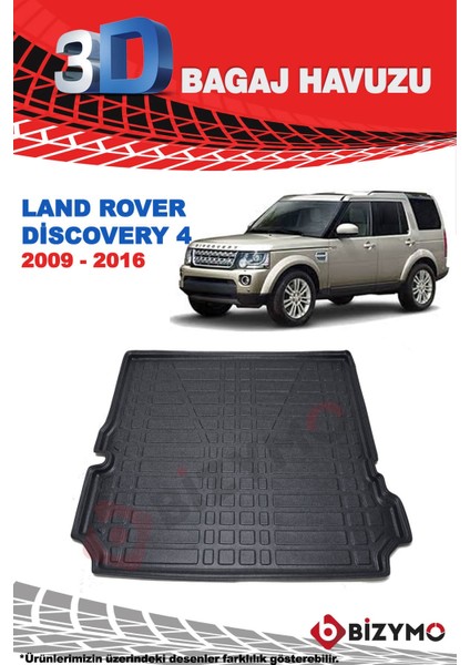 Land Rover Discovery 3 2004-2009 3D Bagaj Havuzu Bizymo