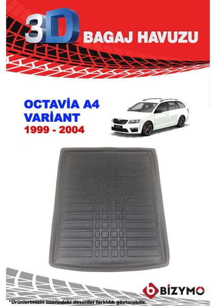 Octavia A4 Variant 1999-2004 3D Bagaj Havuzu Bizymo