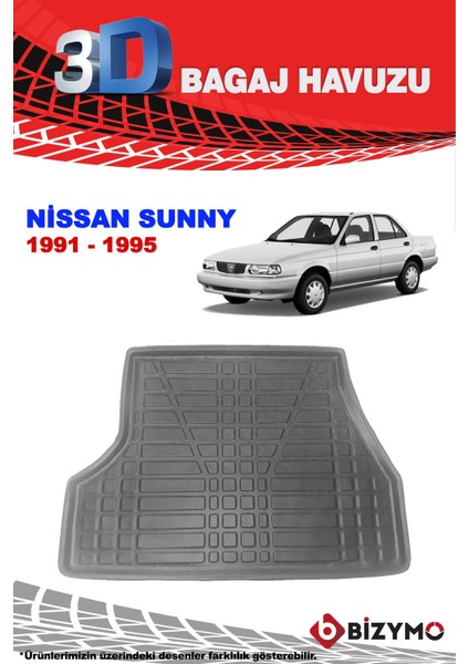 Sunny Sedan 1991-1995 3D Bagaj Havuzu Bizymo