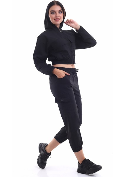 Dok.kargo Cepli Pant+Önü Fermuarlı Cepli Mont modelleri