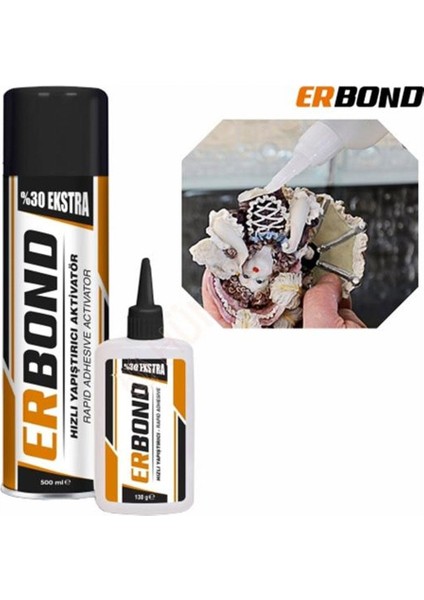 Er Bond Hızlı Yapıştırıcı Aktivatör 500 ml + 130 gr modelleri