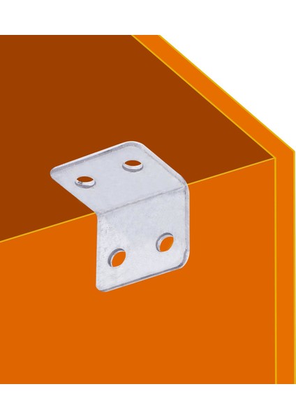 Mobilya Dolap Köşe Bağlantı Sabitleme L Demir Gönye 25X25X30 mm (25 Adet) modelleri