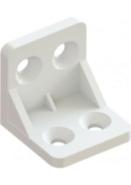 Mobilya Eşya Dolap Köşebent Bağlantı Sabitleme Sabitleyici L Gönye 28x28x28 Mm Plastik (10 ADET)
