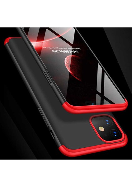 Apple iPhone 11 Kılıf 360 Tam Koruma Ön ve Arka Sert Mika Kapak Orjinal Ays Gkk Kapak