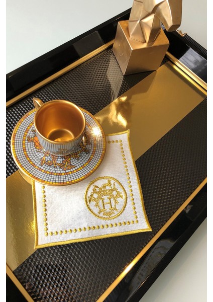 Mozaik Gold Kokteyl Peçetesi 2'li