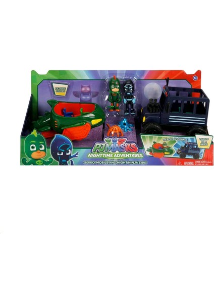 Pj Maskeliler Iyiler ve Kötüler Araçlar Gekko-Mobile And Night Ninja's Bus P: 95901