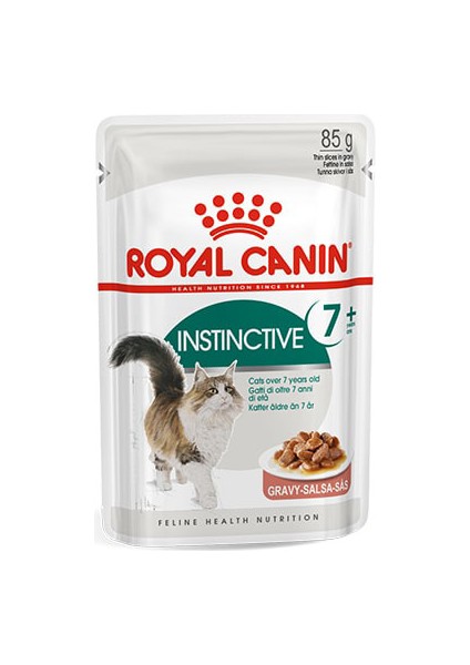 Instictive +7 Yaşlı Gravy Kedi Konservesi 6X85 gr