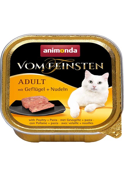 Kümes Hayvan & Makarna Yetişkin Kedi Konservesi 6X100 gr