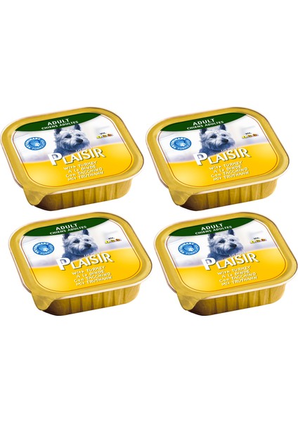 Hindi Etli Pate Plaisir 150GR Yaş Köpek Maması 4ADET