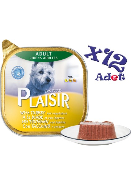 Hindi Etli Pate Plaisir 150GR Yaş Köpek Maması 12ADET