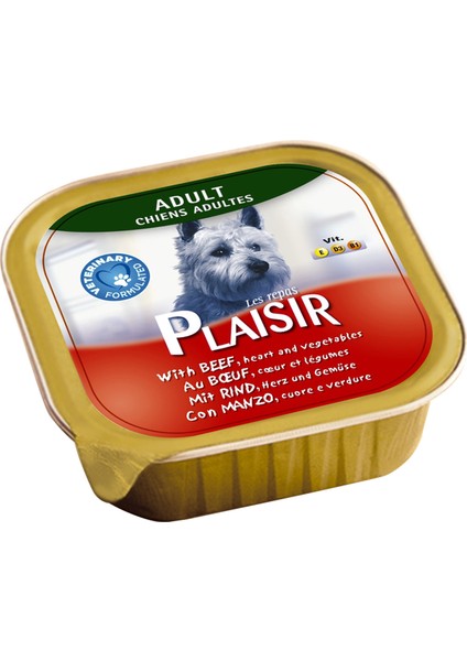 Sığır Etli Pate Plaisir 150GR Yaş Köpek Maması 8ADET modelleri