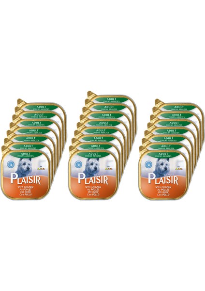 Tavuk Etli Pate Plaisir 150GR Yaş Köpek Maması 22ADET
