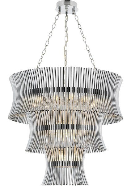 AV-60309-K65 Krom Kaplama Modern Avize E14 Metal 65cm