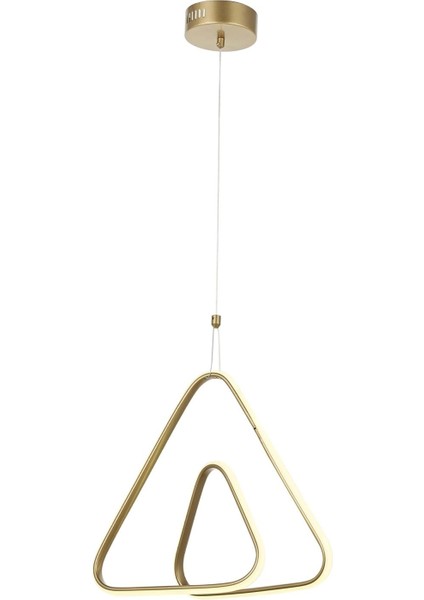 AV-60331-BSA Sarı Boyalı Modern Avize LED Metal Silikon 30x30cm