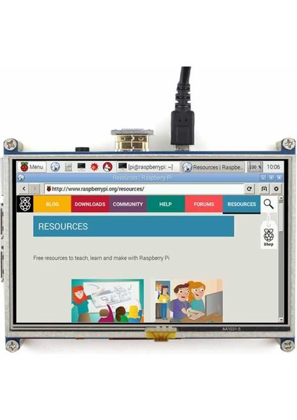 Raspberry Pi 5 Inch HDMI LCD Ekran 800×480