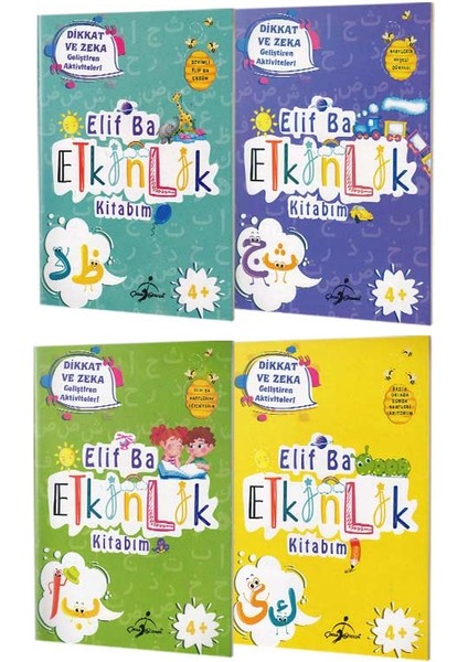 Çocuk Gezegeni Elif Ba Etkinlik Kitabım Seti-4 Kitap