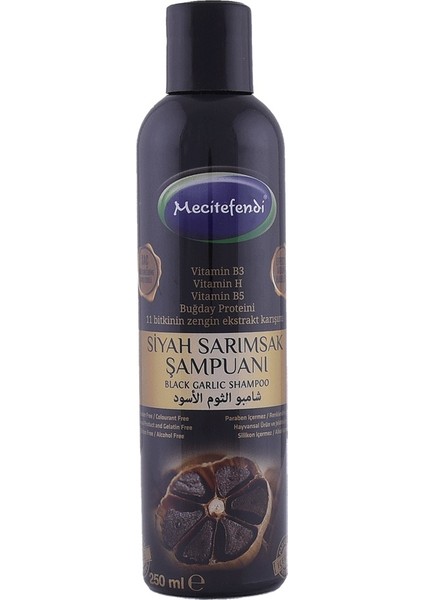 Mecitefendi Siyah Sarımsak Şampuanı 250 ml