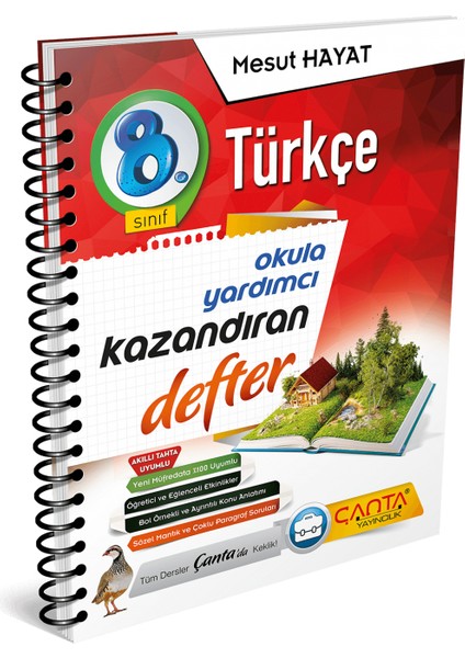 Çanta Yayınları 8. Sınıf Defter Kazandıran Türkçe - Mesut Hayat